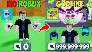 CAN I BEAT Roblox Clicker Simulator with NO ROBUX!?