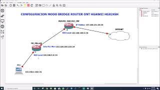 CONFIGURAR ROUTER HUAWEI HG8245H EN MODO BRIDGE CON ROUTER  MIKROTIK 