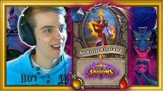 Archivist Elysiana Card Reveal  (Hearthstone: Rise of the Shadows)