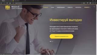 Инвестиционная компания Regulus invest. Онлайн заработок!