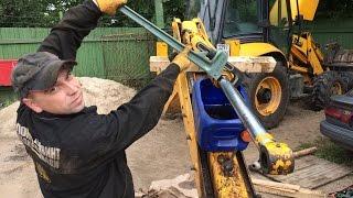 JCB экскаватор-погрузчик 3CXРемонт г/цилиндра заднего ковша️Repairs JCB 3CX