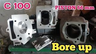 las aluminium | brazing aluminium | bore up c100 piston 66mm | welding aluminium