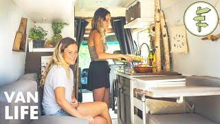 VAN LIFE TOUR - Living Full-Time in a Beautiful Tiny Home Conversion
