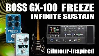 BOSS GX 100 FREEZE: INFINITE SUSTAIN Gilmour V2.0 Firmware