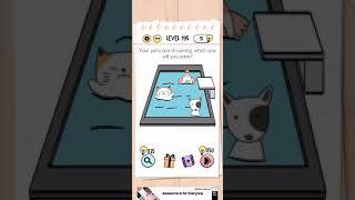 Brain Test Level 195 your pets drowning help one of them Walkthrough