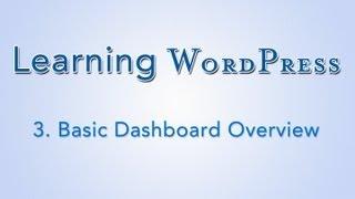 Learn WordPress - Dashboard Overview