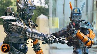 Daddy teaches Chappie how to shoot Scene | CHAPPIE | Ninja, Sharlto Copley