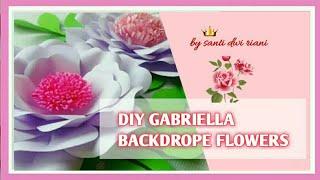 Cara membuat Bunga Gabriella Paper Flower Tutorial #santidwiriani