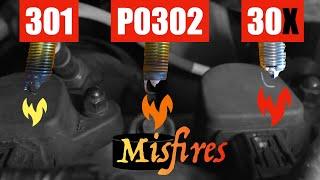 Engine misfires w/ code P0302. Spark plug or ignition coil pack? Diagnosis and fix.