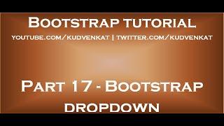 Bootstrap dropdown