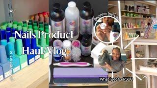 Nail Product Haul/Vlog: PLANET NAILS| BLING GIRL|| Beginner friendly Nail Tech| South African YT