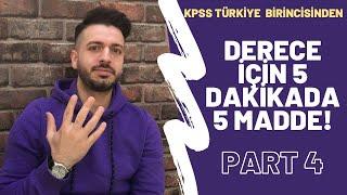 KPSS'de Derece Nasıl Yapılır? (Derece Tayfa!)