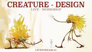 My Creature Design Process, and answering your questions! - Livestream #67