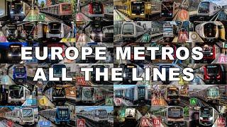  All the Metro Lines in Europe (2025) [4K]