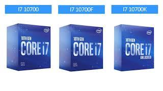 i7 10700 vs i7 10700F vs i7 10700K - RTX 3060 - Gaming Comparison