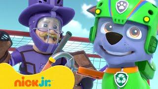 Rocky Plays Ice Hockey!  | PAW Patrol | Nick Jr. UK