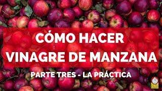 Cómo hacer VINAGRE DE MANZANA - PARTE TRES - LA PRÁCTICA