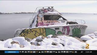 Abandoned Boats Strewn Along New York City Shores