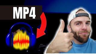 How to IMPORT an MP4 file into AUDACITY for Podcasting