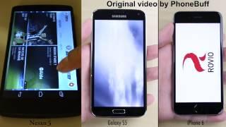 iPhone 6 vs Galaxy S5 vs Nexus 5 Speed Test