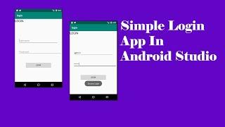 Android Studio Simple Login App for beginners (NEW)