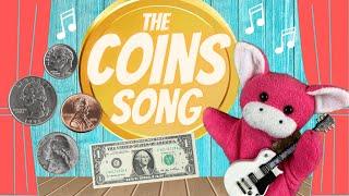 The Coins Song - Penny, Nickel, Dime, Quarter, Dollar Money Song by Math Notes with Rocko