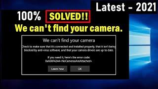 SOLVED!! We can't find your camera windows 10 (Error code 0xA00F4244(0xC00D36D5)