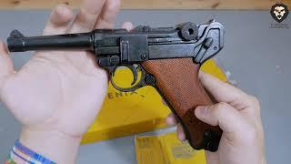 Макет пистолета Denix Luger D7/M-1143 видео обзор 4k