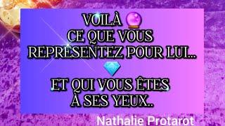 VOILÀCE QUE VOUS REPRÉSENTEZPOUR LUI ET QUI VOUS ÊTES️‍À SES YEUX#tarot#amour#fj