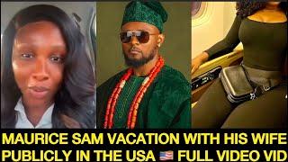 MAURICE SAM VACATION WITH HIS WIFE IN THE USA  FULL VIDEO AS SONIA UCHE CELE#soniauche#mauricesam