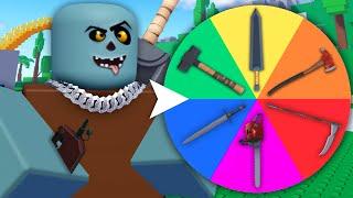 this RANDOM WHEEL chooses my WEAPON in Combat Warriors (Roblox)