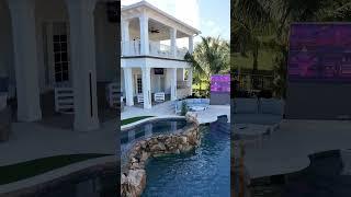 Located in Jupiter, Florida, this pool has it all.  #insanepools #lucaslagoons 