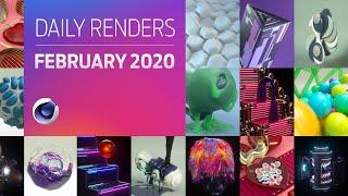 C4D Daily Render Compilation - February 2020