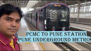 PCMC Metro Station to Pune Station || Underground Pune Metro