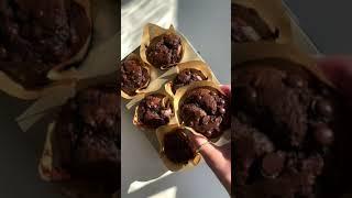 Double Chocolate Muffins with chocolate chips