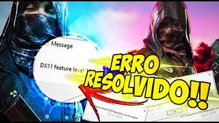 TUTORIAL - Como Corrigir Erro de DirectX11