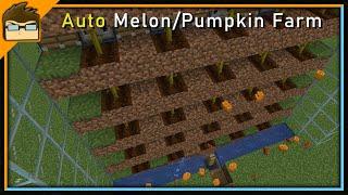 Minecraft Auto Melon & Pumpkin Farm Tutorial #SHORTS