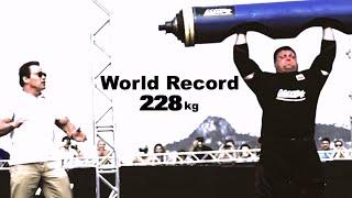 Zydrunas Log World Record 228kg / 502lbs  (with Arnold)