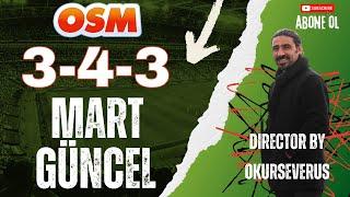 OSM 2025 MART GÜNCEL KAZANAN 3-4-3 ATAK TAKTİĞİ ! ONLİNE SOCCER MANAGER 2025