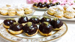 How To Make Easy Cream Puffs / Uzbekistan