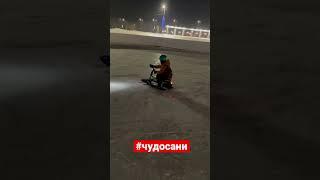 Дрифт на электроснегокате чудо-сани #электроснегокат #чудосани