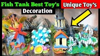 fish aquarium decoration toy's | fish tank Toys || aquarium toys making at home | DIY