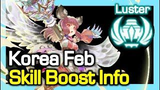 Luster KR Feb Skill Boost info / What changes ? / Dragon Nest Korea (2023 February)