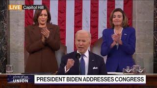 Biden Says `Go Get Him' at End of SOTU Speech