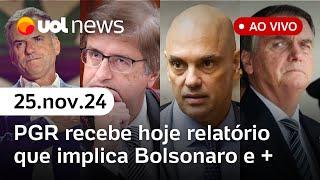 Bolsonaro e trama do golpe: Moraes deve entregar relatório hoje; eleição no Uruguai e + | UOL News