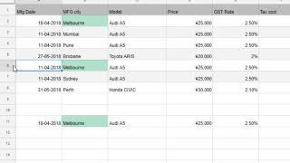 How to delete multiple rows in Google sheets