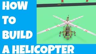 How To Build A Helicopter! Roblox Road To Grambys