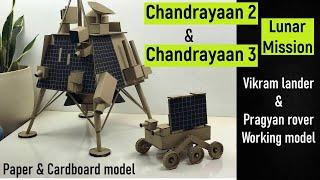 Chandrayaan 3 Moon lander & rover working model for science project | Vikram lander & Pragyan rover