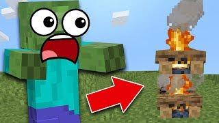 Minecraft как спрятаться от зомби