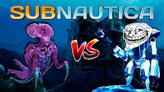 "Страж VS Краб!! нашел инопланетный корабль!!!" Выживаю в игре Subnautica #7